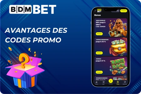 Avantages des codes promo BDMbet