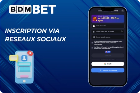 Inscription via reseaux sociaux bdmbet giriş