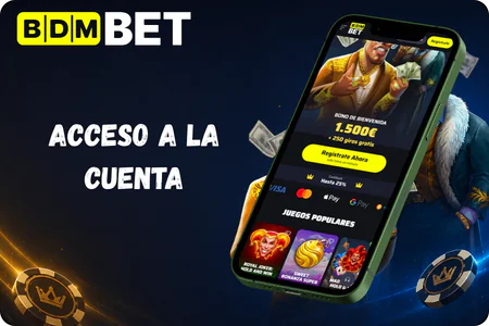 Acceso a la cuenta BDMbet