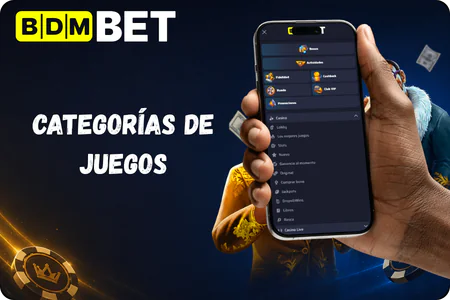 Categorías de juegos BDMbet