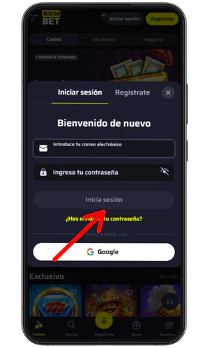 Confirma tu inicio de sesión BDMbet
