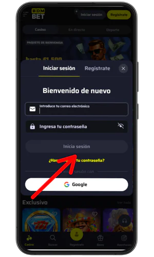Iniciar sesión en Knokpa BDMbet