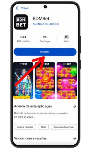 Instalación BDMbet