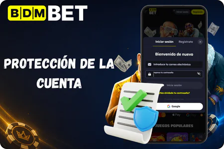 protección de la cuenta BDMbet